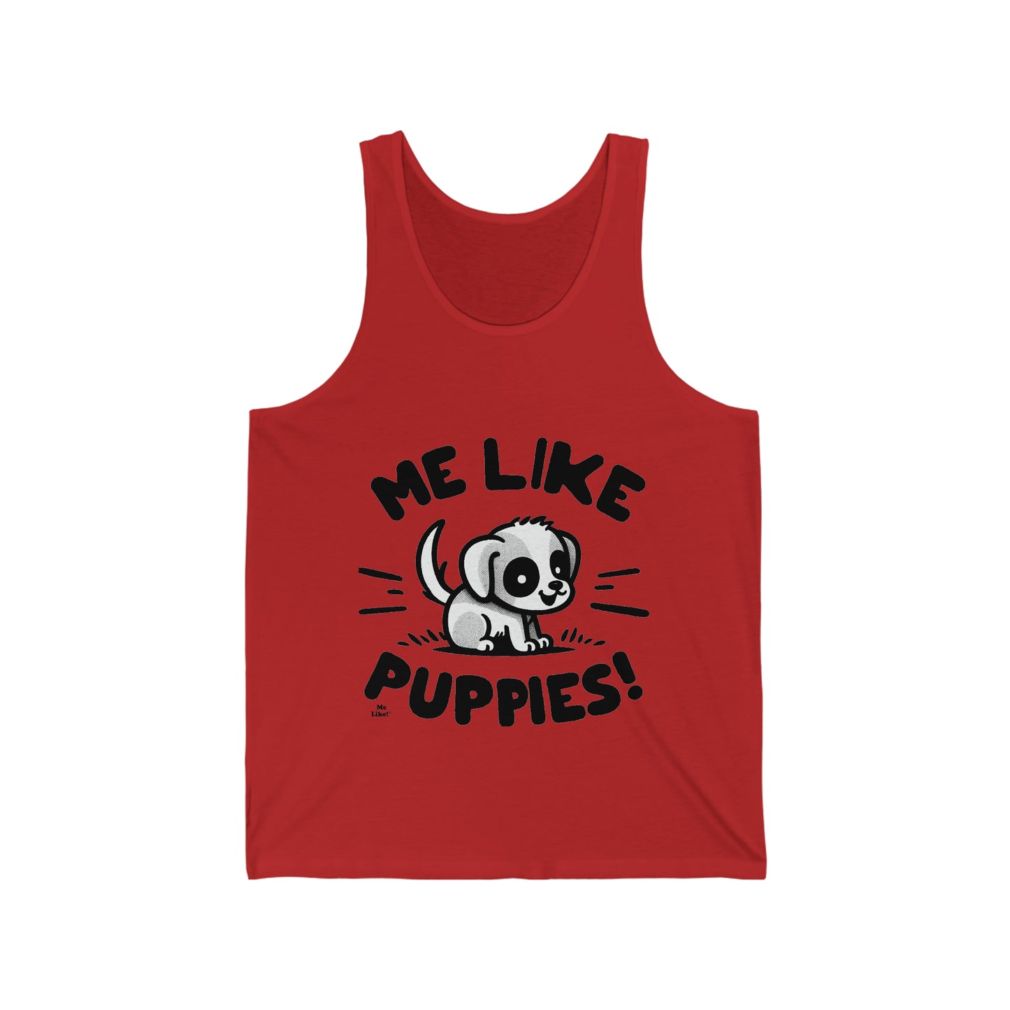 Me Like Puppies! - Unisex Jersey Tank - (#2)