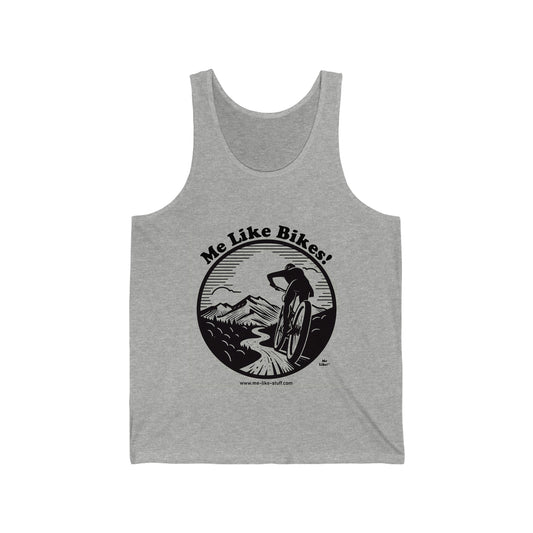 Unisex Jersey Tank - Me Like Bikes! (MB #1)