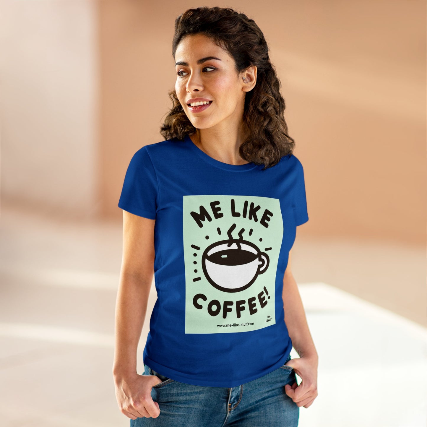 Women's Heavy Cotton Tee - Me Like Coffee! (#2)