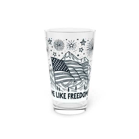 Me Like Freedom! - Pint Glass, 16oz - (Freedom #5)