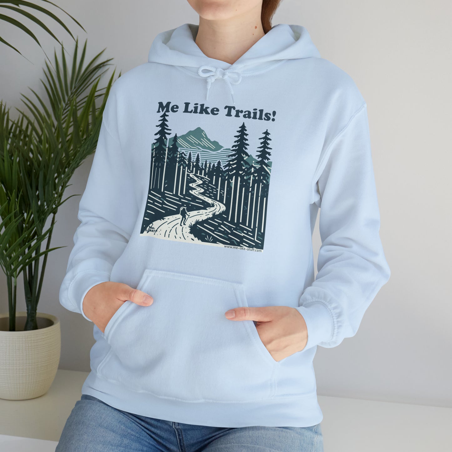 Unisex Heavy Blend™ Hooded Sweatshirt - Me Like Trails! (#2)