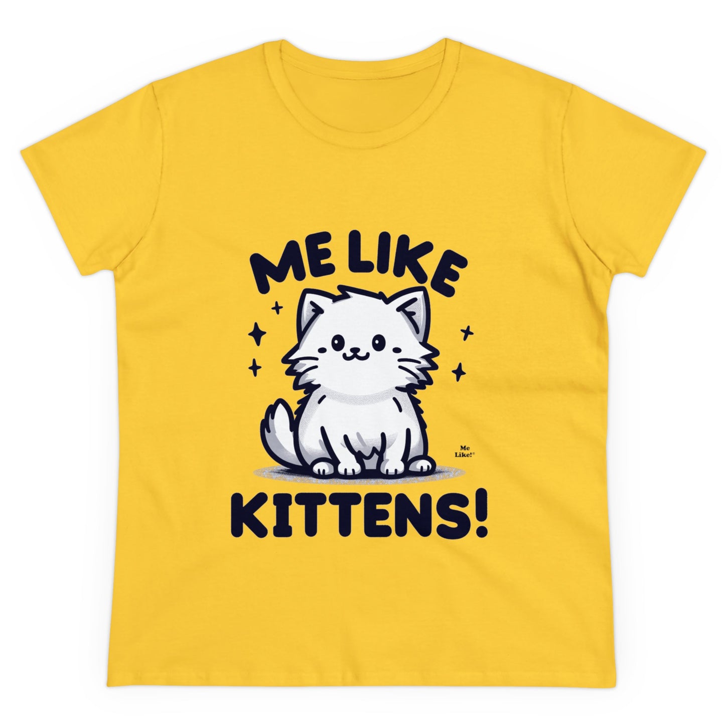 Me Like Kittens! - Women's Heavy Cotton Tee - (#1)