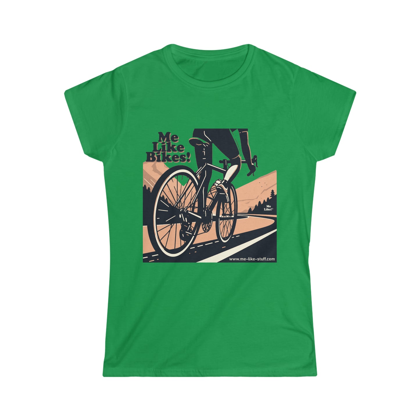 Women's Softstyle Tee - Me Like Bikes! (RB #1)