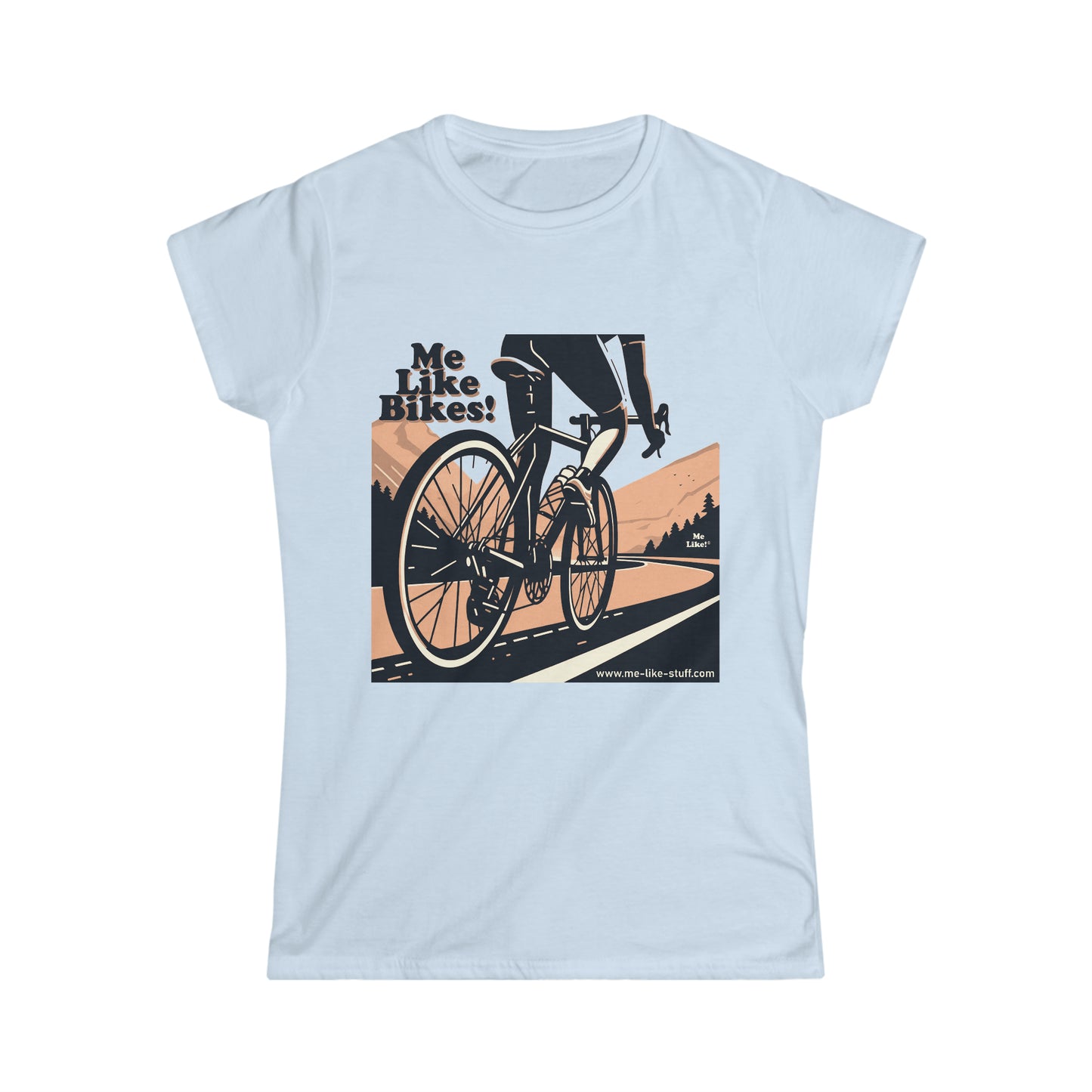 Women's Softstyle Tee - Me Like Bikes! (RB #1)