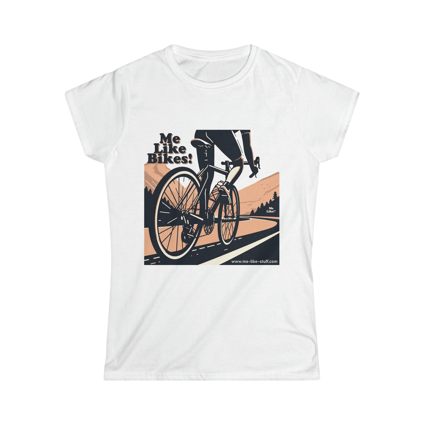 Women's Softstyle Tee - Me Like Bikes! (RB #1)