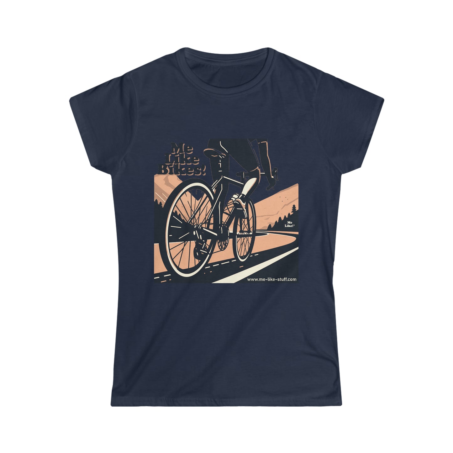 Women's Softstyle Tee - Me Like Bikes! (RB #1)