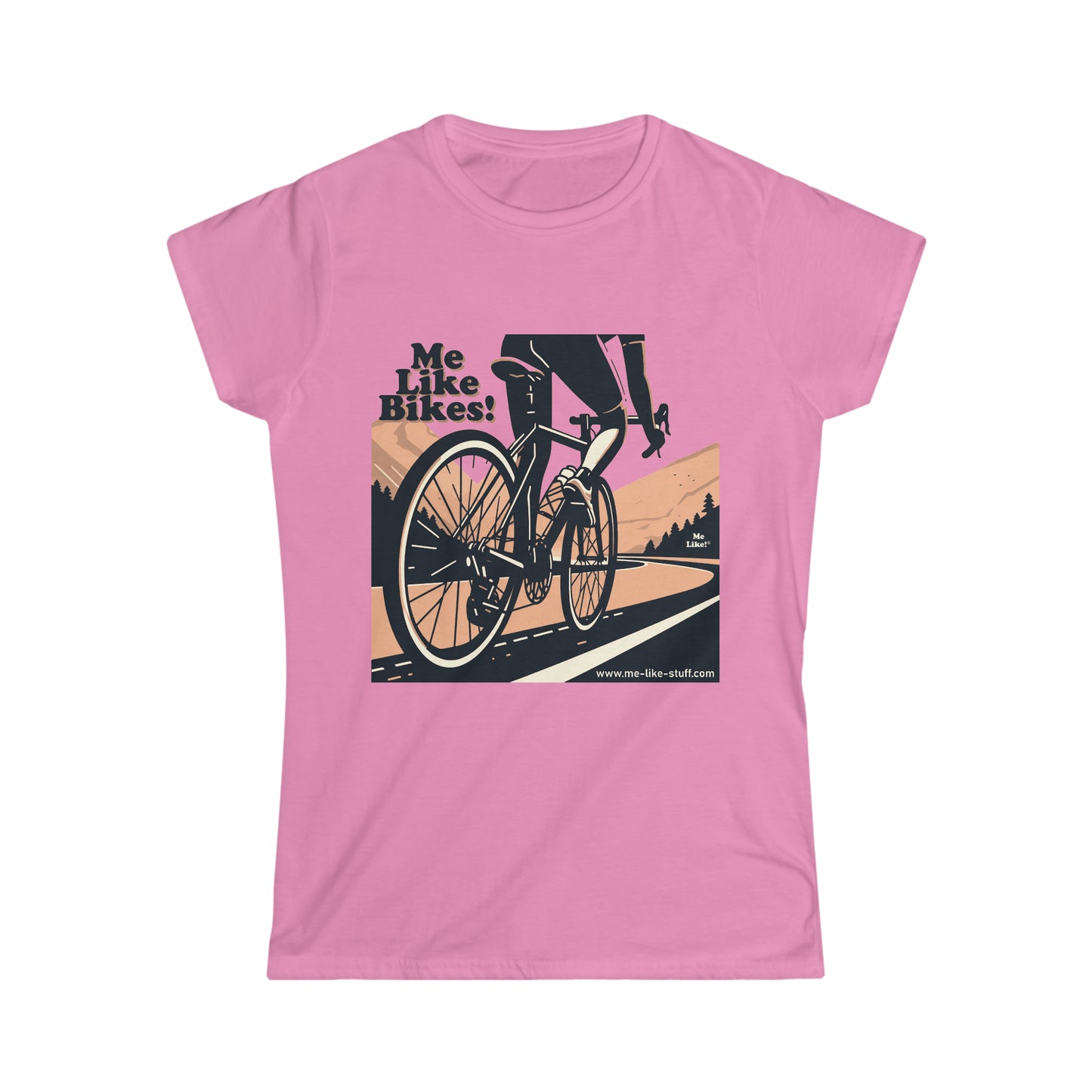 Women's Softstyle Tee - Me Like Bikes! (RB #1)