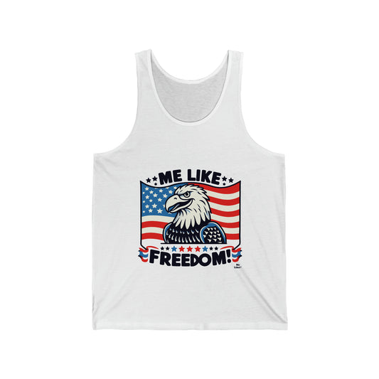 Me Like Freedom! - Unisex Jersey Tank - (Freedom #4)