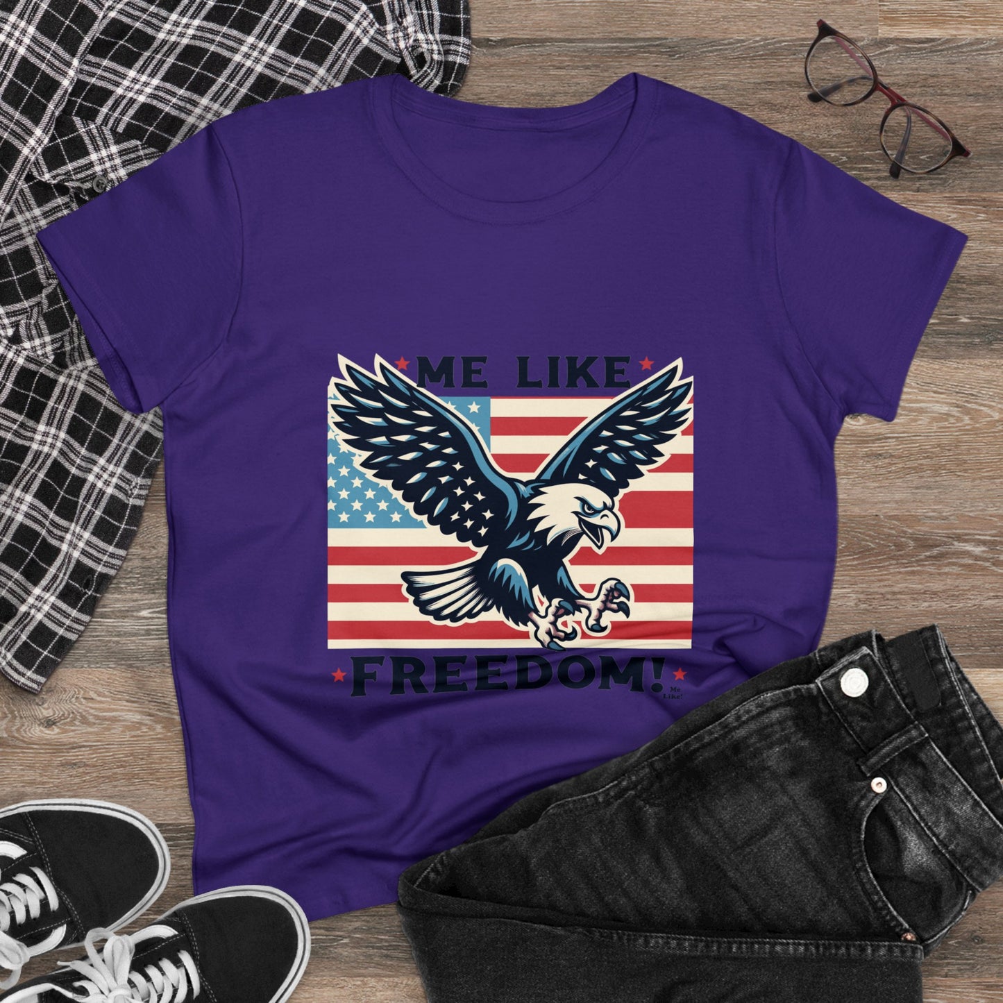 Me Like Freedom! - Women's Heavy Cotton Tee - (Freedom #2)