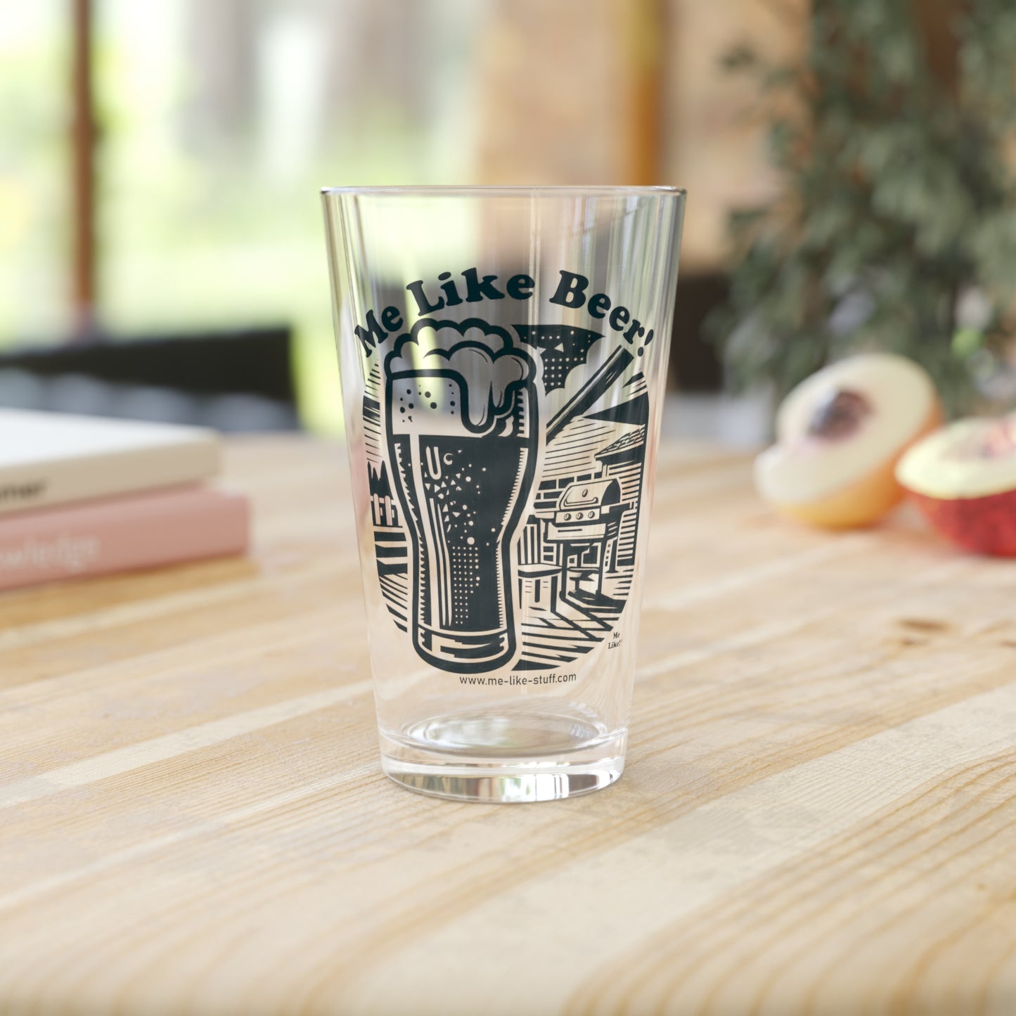 Pint Glass, 16oz - Me Like Beer! (#1)