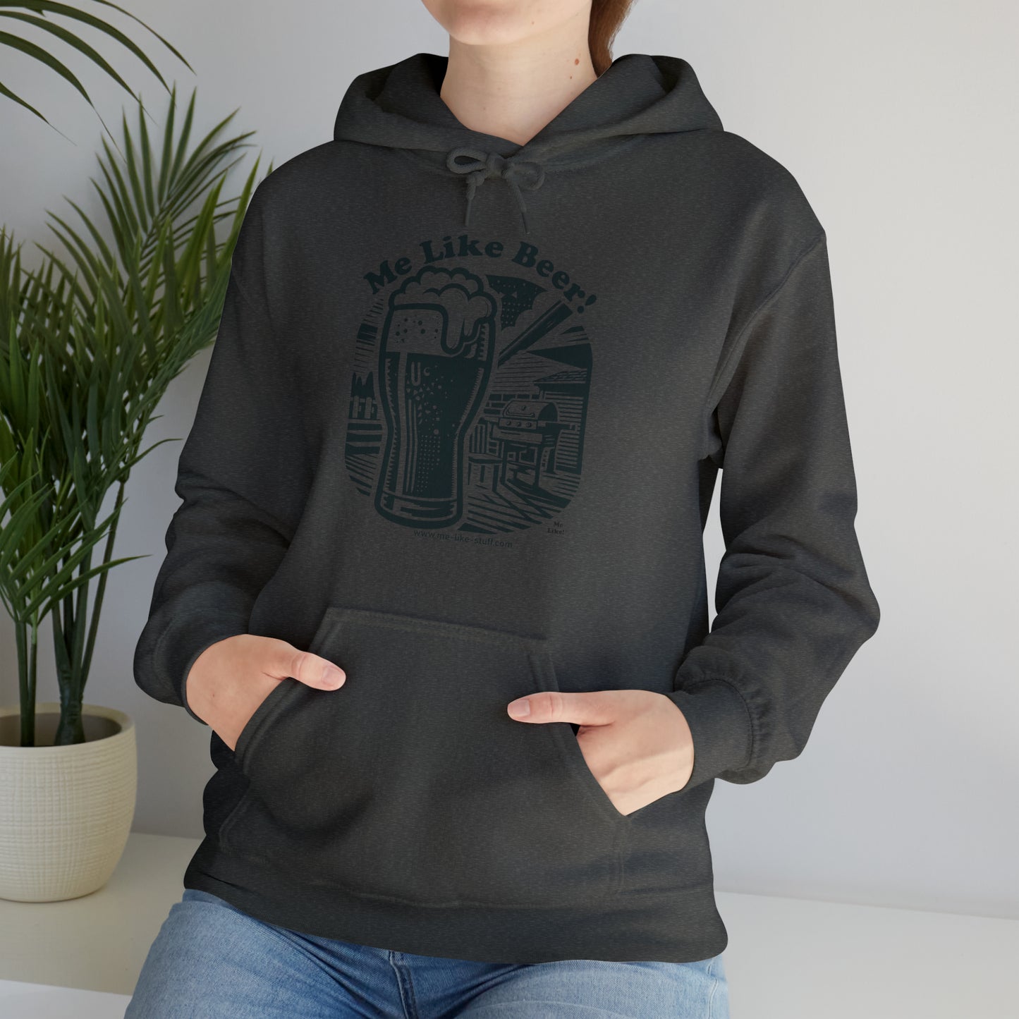 Unisex Heavy Blend™ Hooded Sweatshirt - Me Like Beer! (#1)