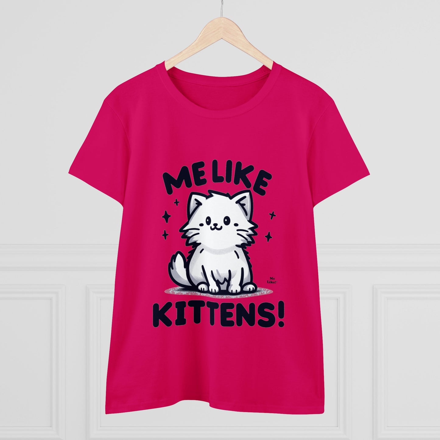 Me Like Kittens! - Women's Heavy Cotton Tee - (#1)