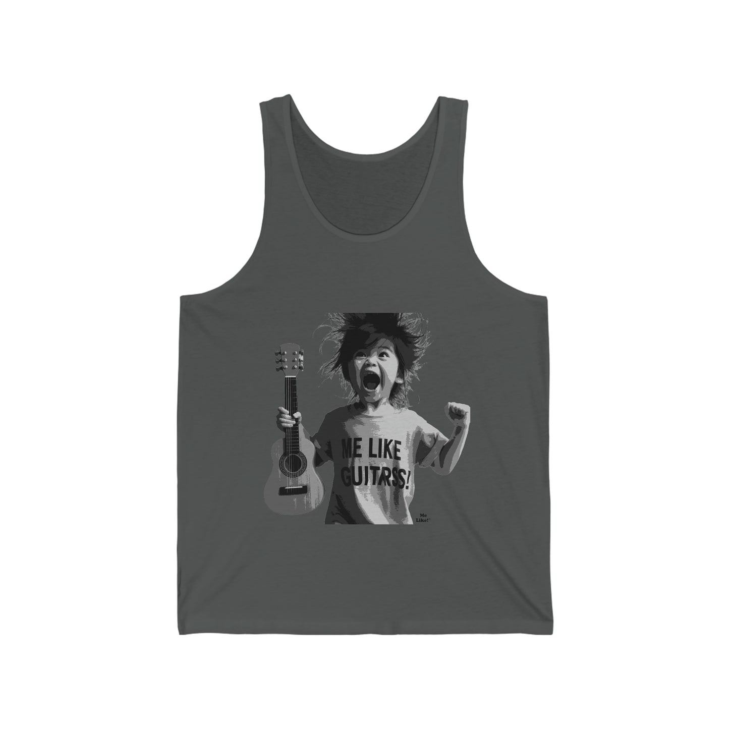 Me Like Guitars! - Unisex Jersey Tank - Punk #1