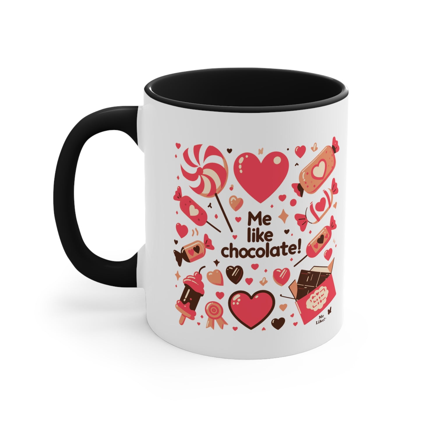 Me Like Chocolate! - Accent Coffee Mug, 11oz - (Chocolate #2)