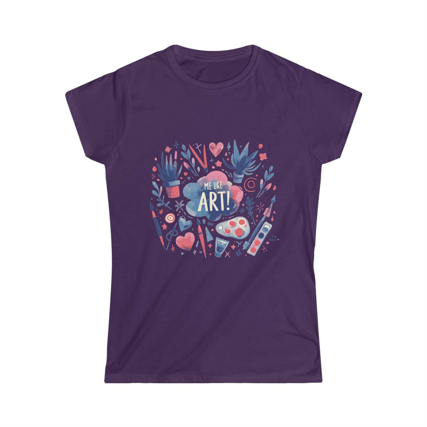 Me Like Art! - Women's Softstyle Tee -  (Art #3)