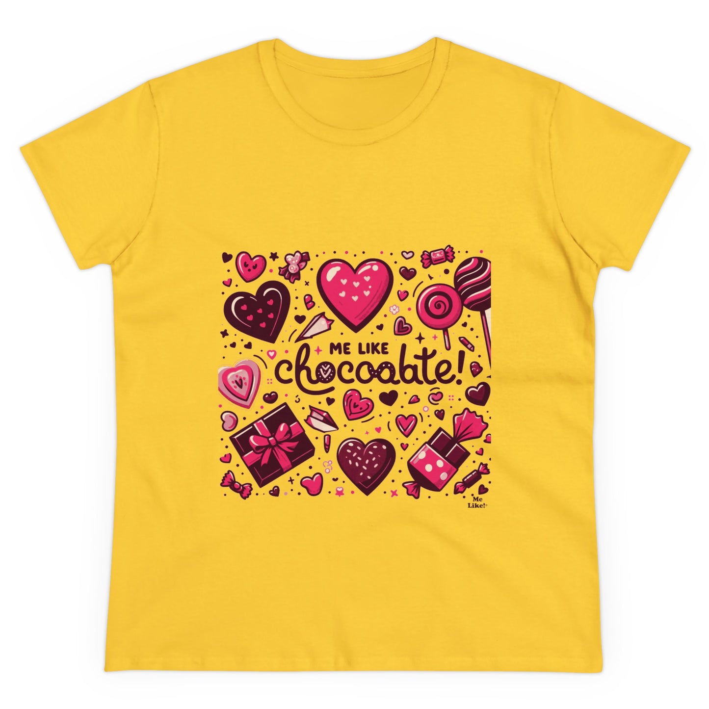 Me Like Chocolate! - Women's Heavy Cotton Tee - (Chocolate #1)