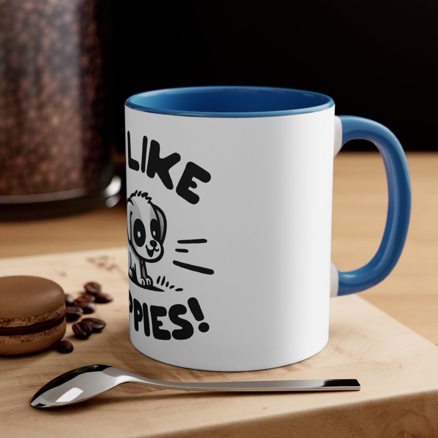 Me Like Puppies! - Accent Coffee Mug, 11oz -  (#2)