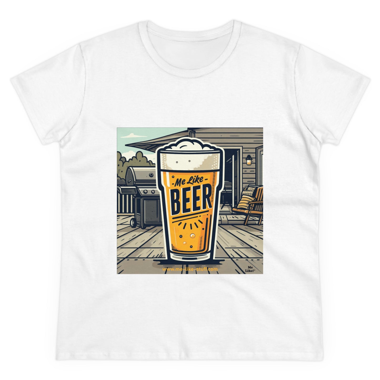 Women's Heavy Cotton Tee - Me Like Beer! (#3)