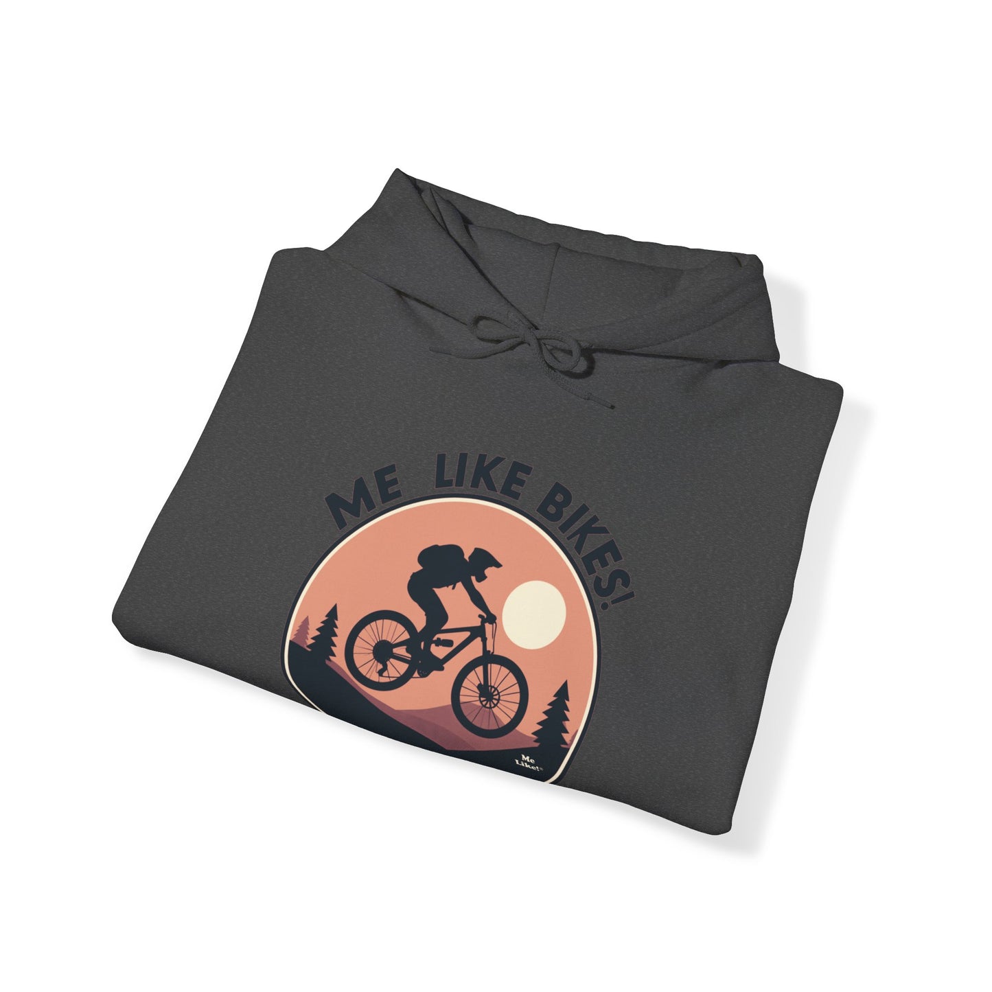 Me Like Bikes! - Unisex Heavy Blend™ Hooded Sweatshirt - (Mountain Bike #3)