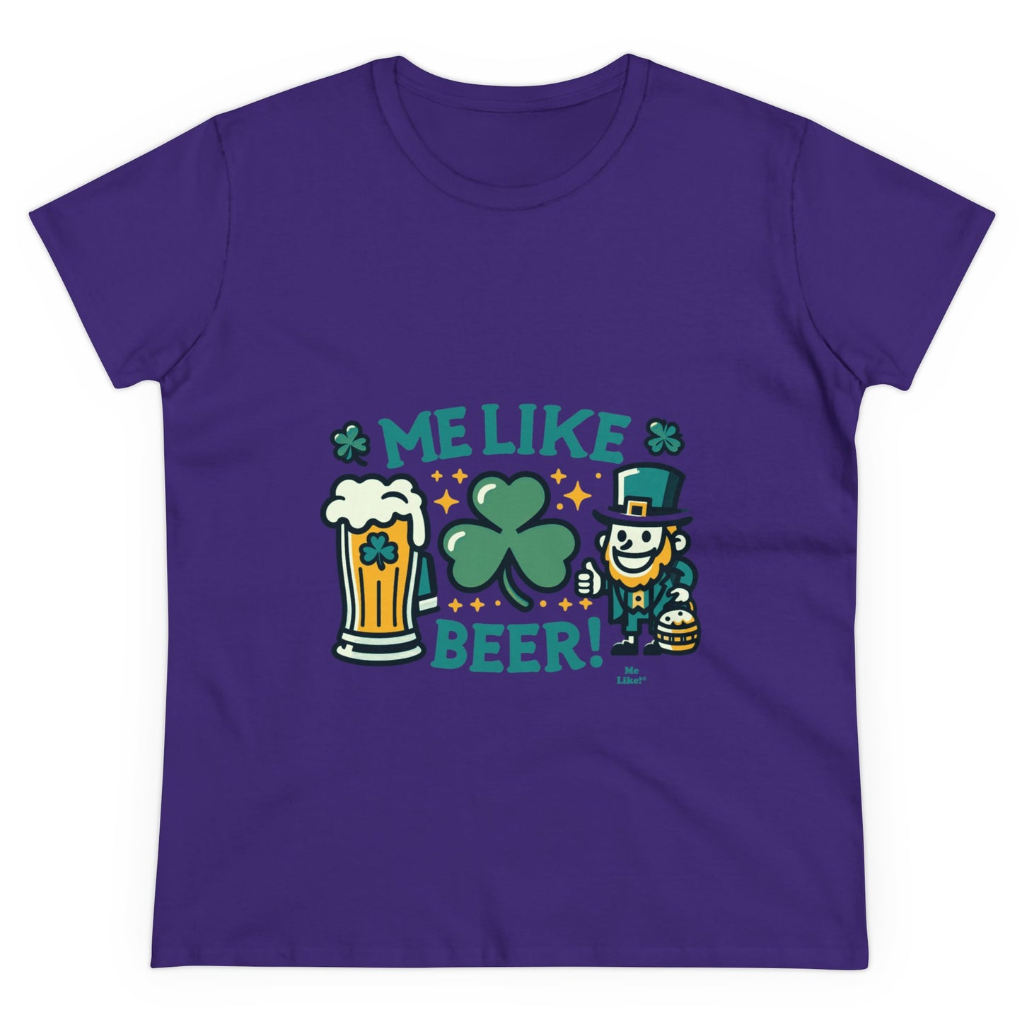 Me Like Beer! - Women's Heavy Cotton Tee - (St. Patrick's Day #1)