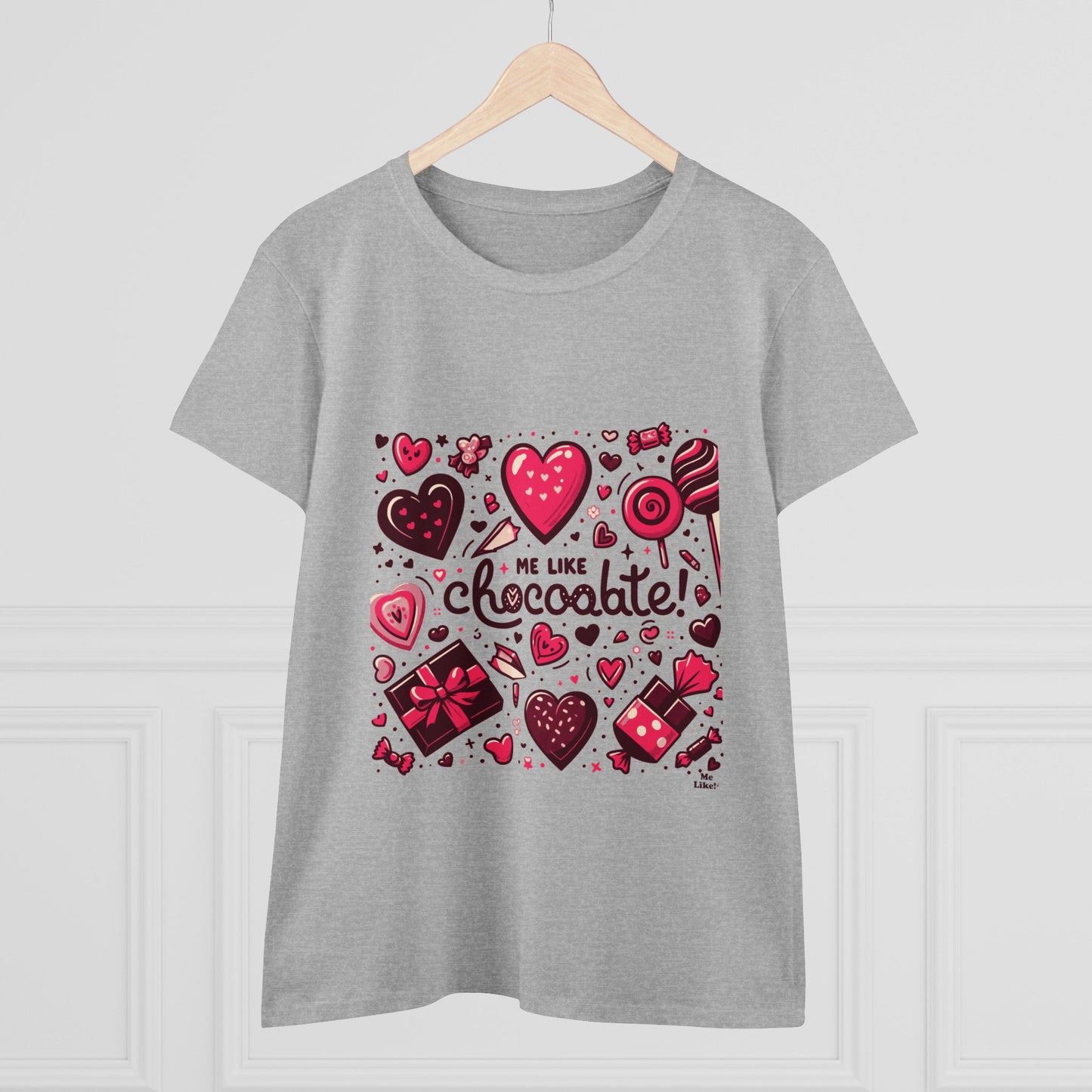 Me Like Chocolate! - Women's Heavy Cotton Tee - (Chocolate #1)