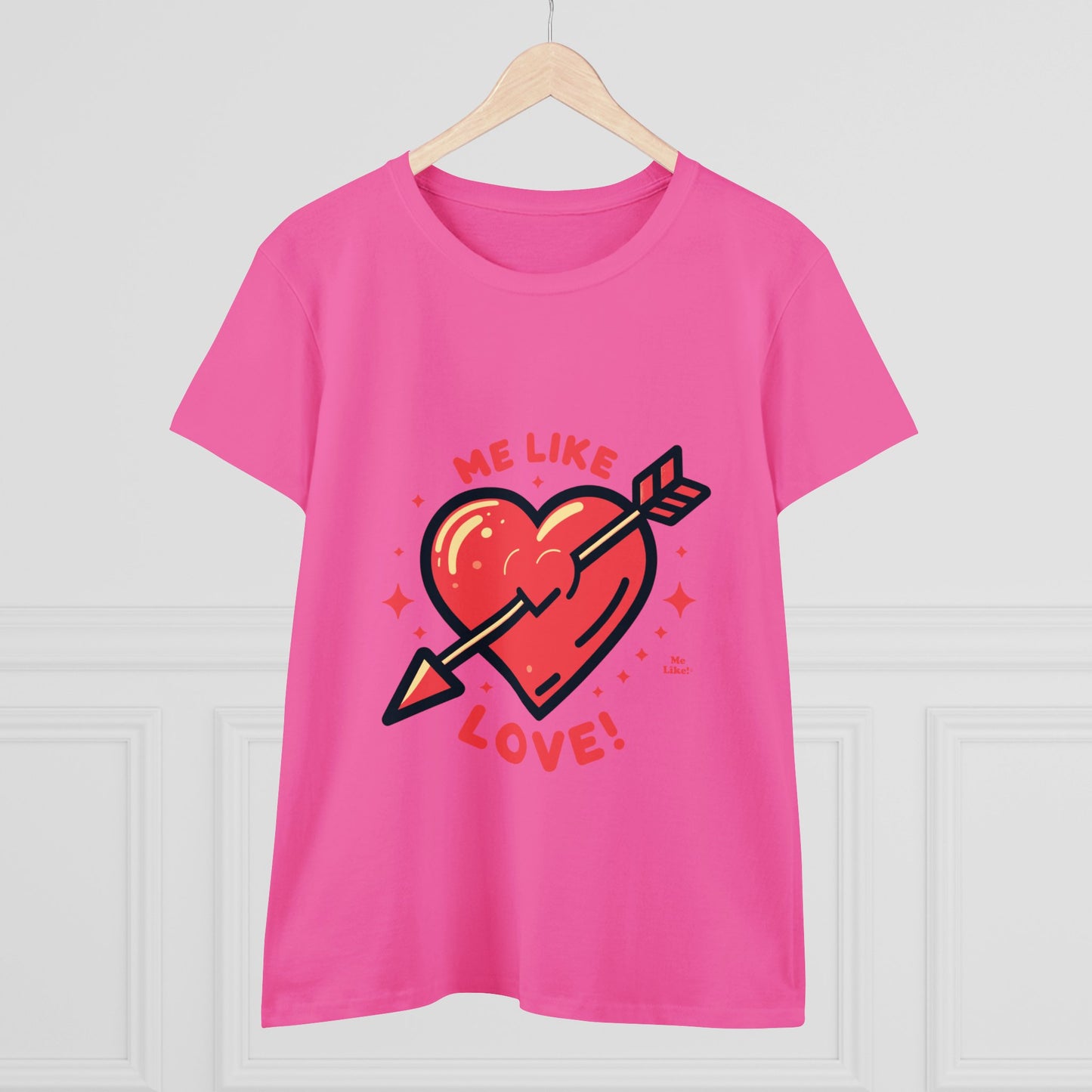 Me Like Love! - Women's Heavy Cotton Tee - (Love #1)