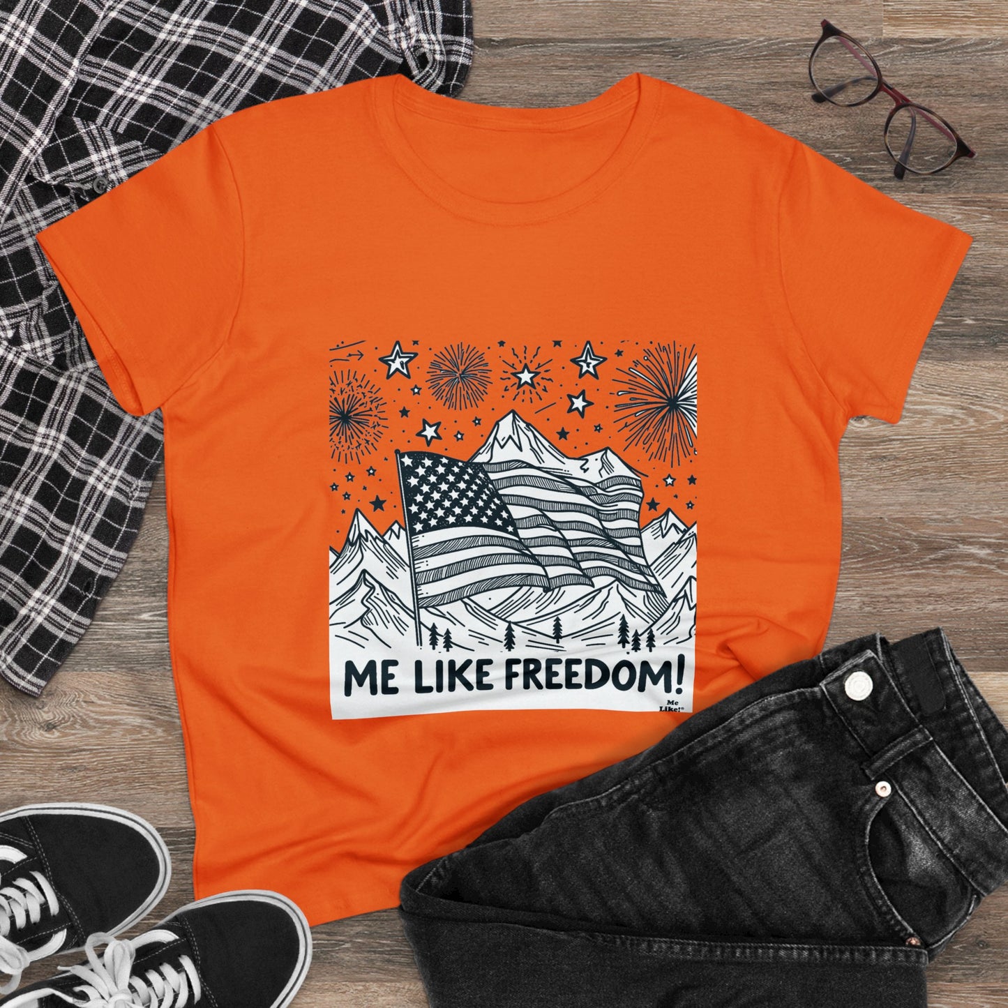 Me Like Freedom! - Women's Heavy Cotton Tee - (Freedom #5)