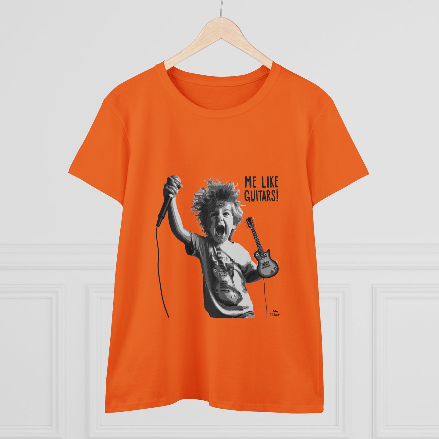 Me Like Guitars! - Women's Cotton Tee - Punk #2