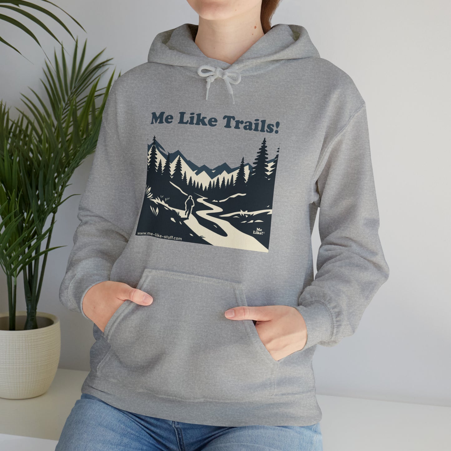 Unisex Heavy Blend™ Hooded Sweatshirt - Me Like Trails! (#1)