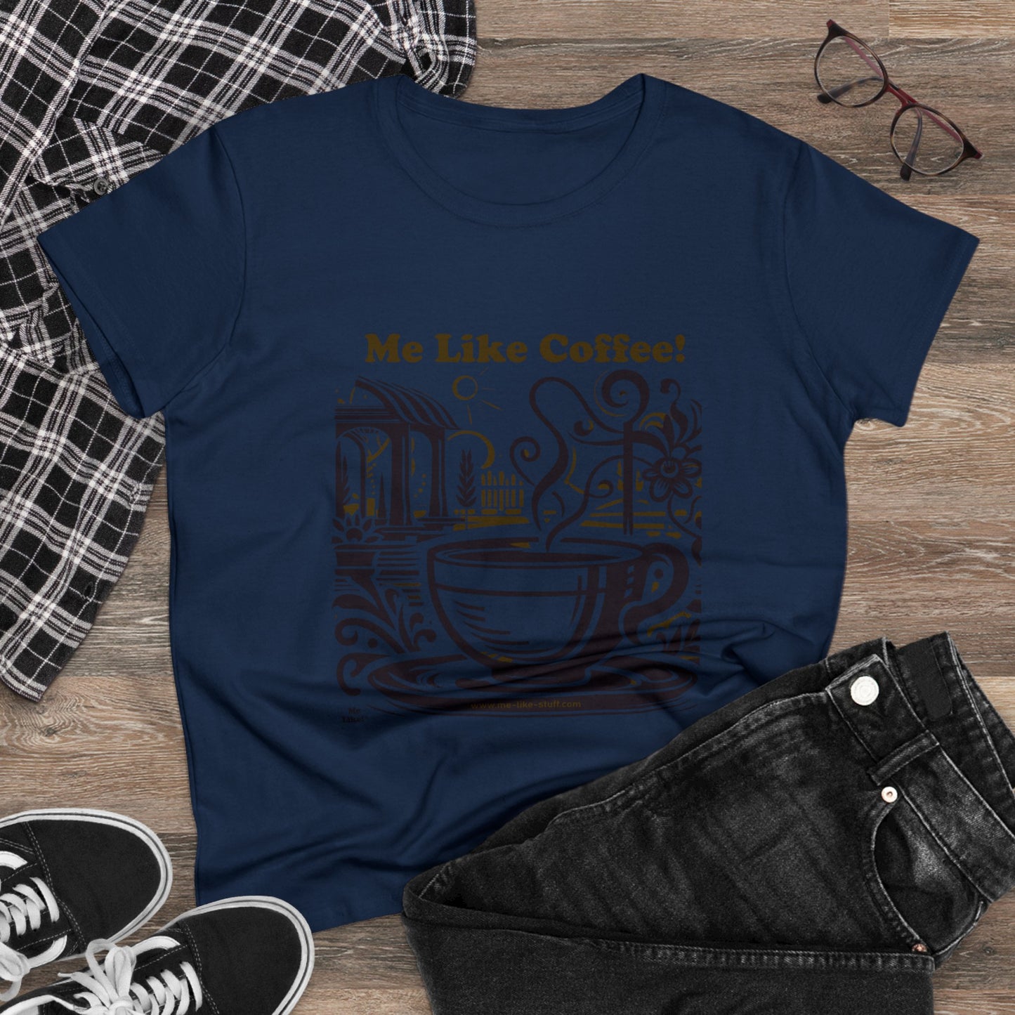 Women's Heavy Cotton Tee - Me Like Coffee! (#3)