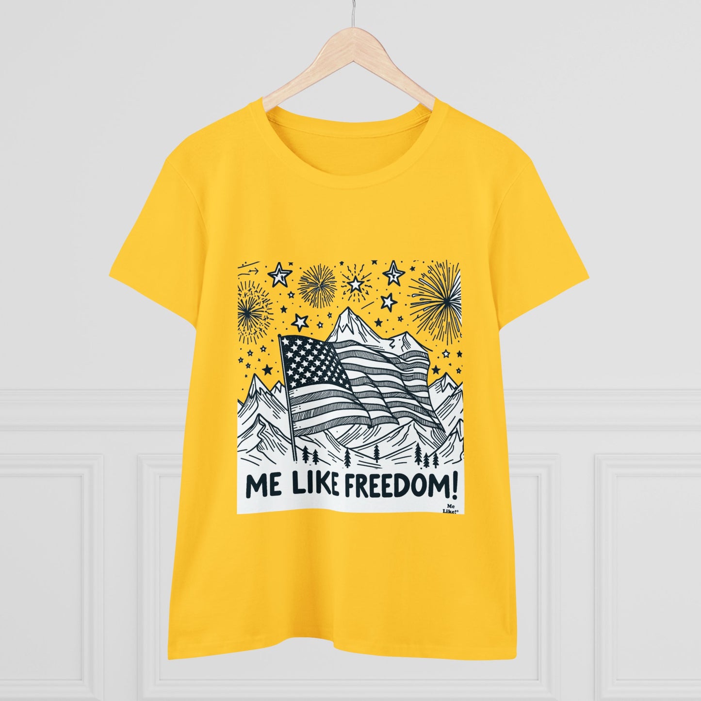 Me Like Freedom! - Women's Heavy Cotton Tee - (Freedom #5)