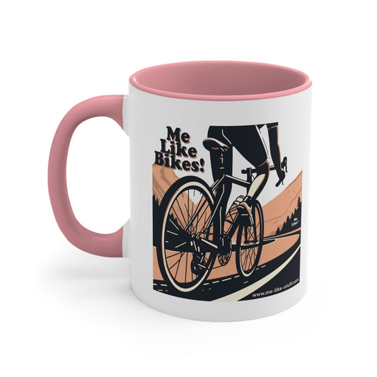 Accent Coffee Mug, 11oz - Me Like Bikes! (RB #1)