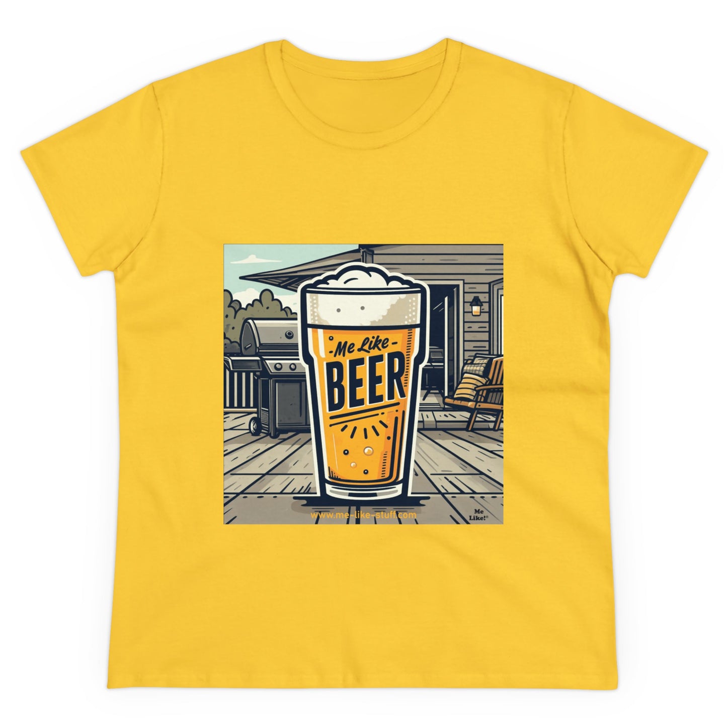 Women's Heavy Cotton Tee - Me Like Beer! (#3)