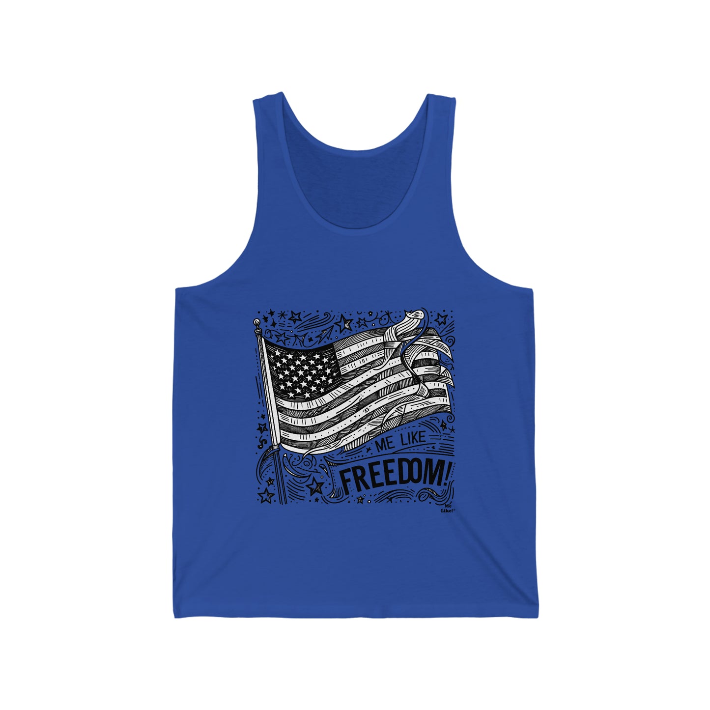 Me Like Freedom! - Unisex Jersey Tank - (Freedom #1)
