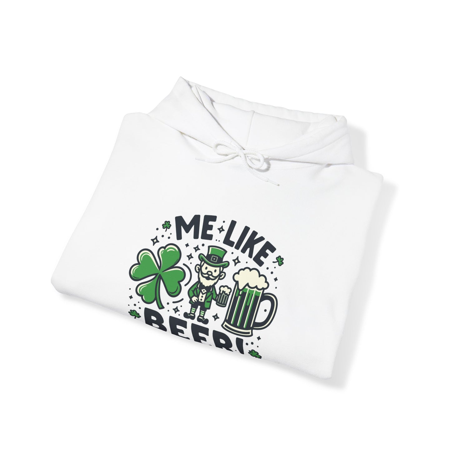 Me Like Beer! - Unisex Heavy Blend™ Hooded Sweatshirt - (St. Patrick's Day #2)