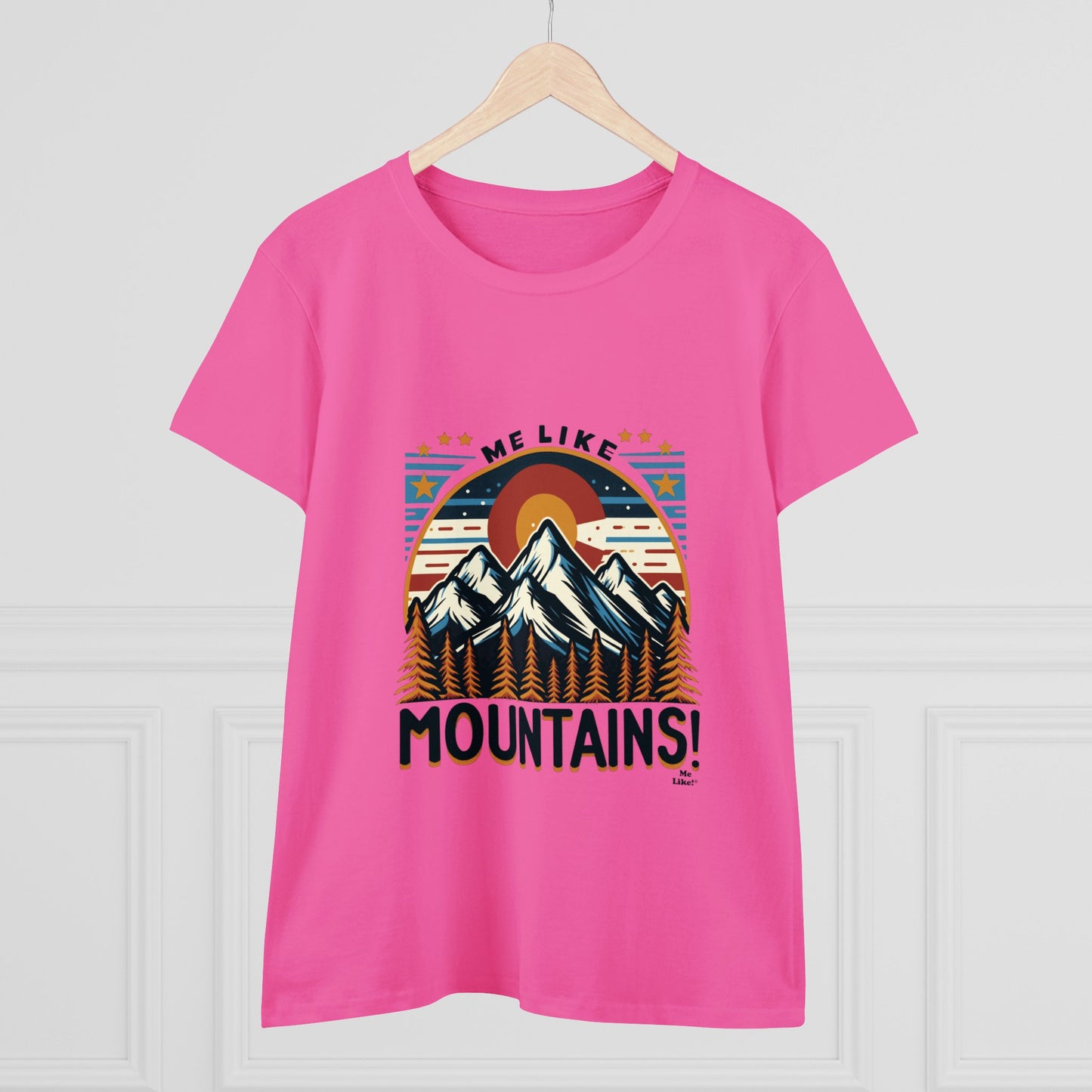 Me Like Mountains! - Women's Heavy Cotton Tee - (Mountains #5)