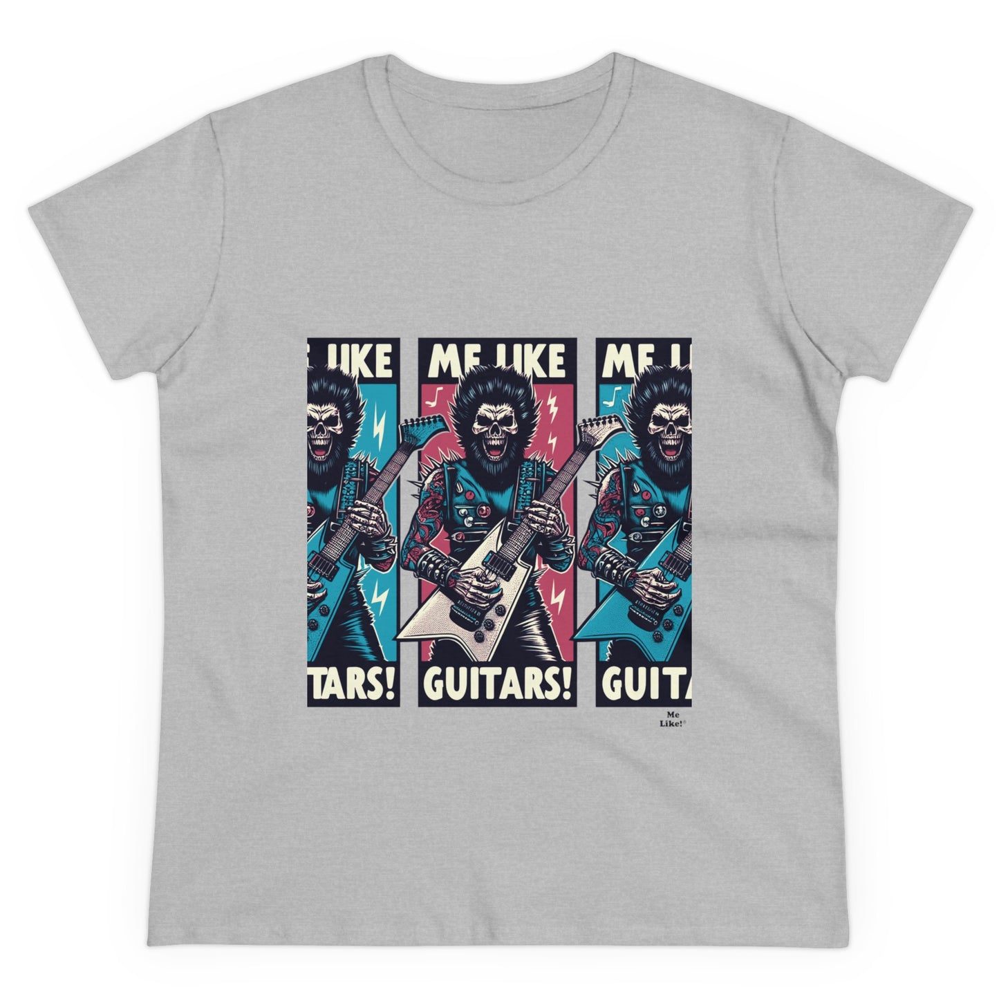 Me Like Guitars! - Women's Cotton Tee - Heavy Metal #3