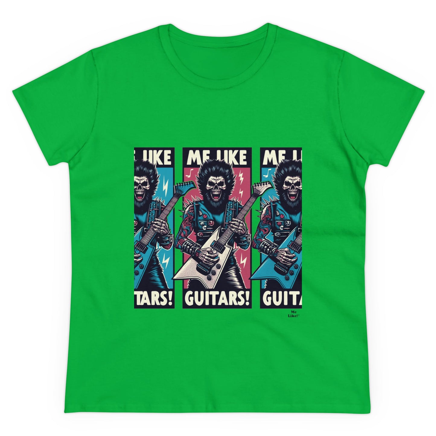 Me Like Guitars! - Women's Cotton Tee - Heavy Metal #3