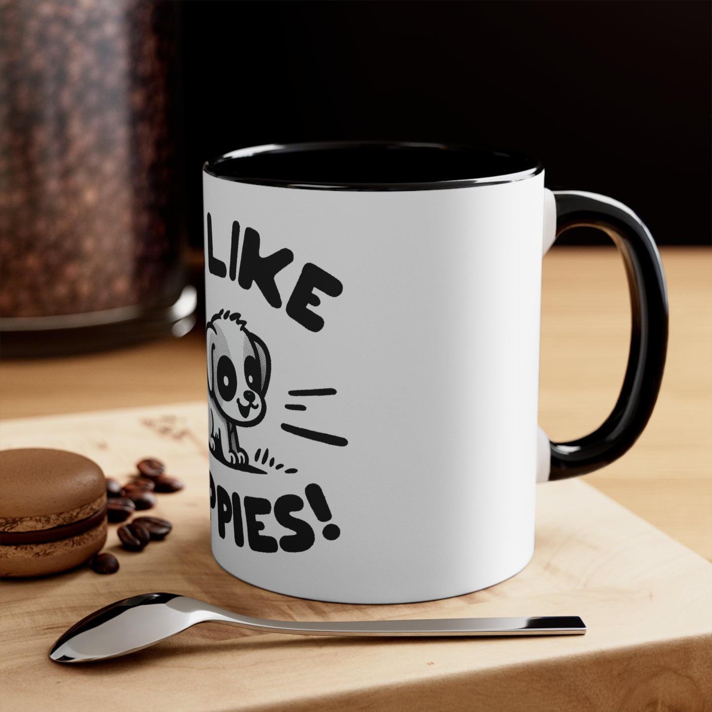 Me Like Puppies! - Accent Coffee Mug, 11oz -  (#2)