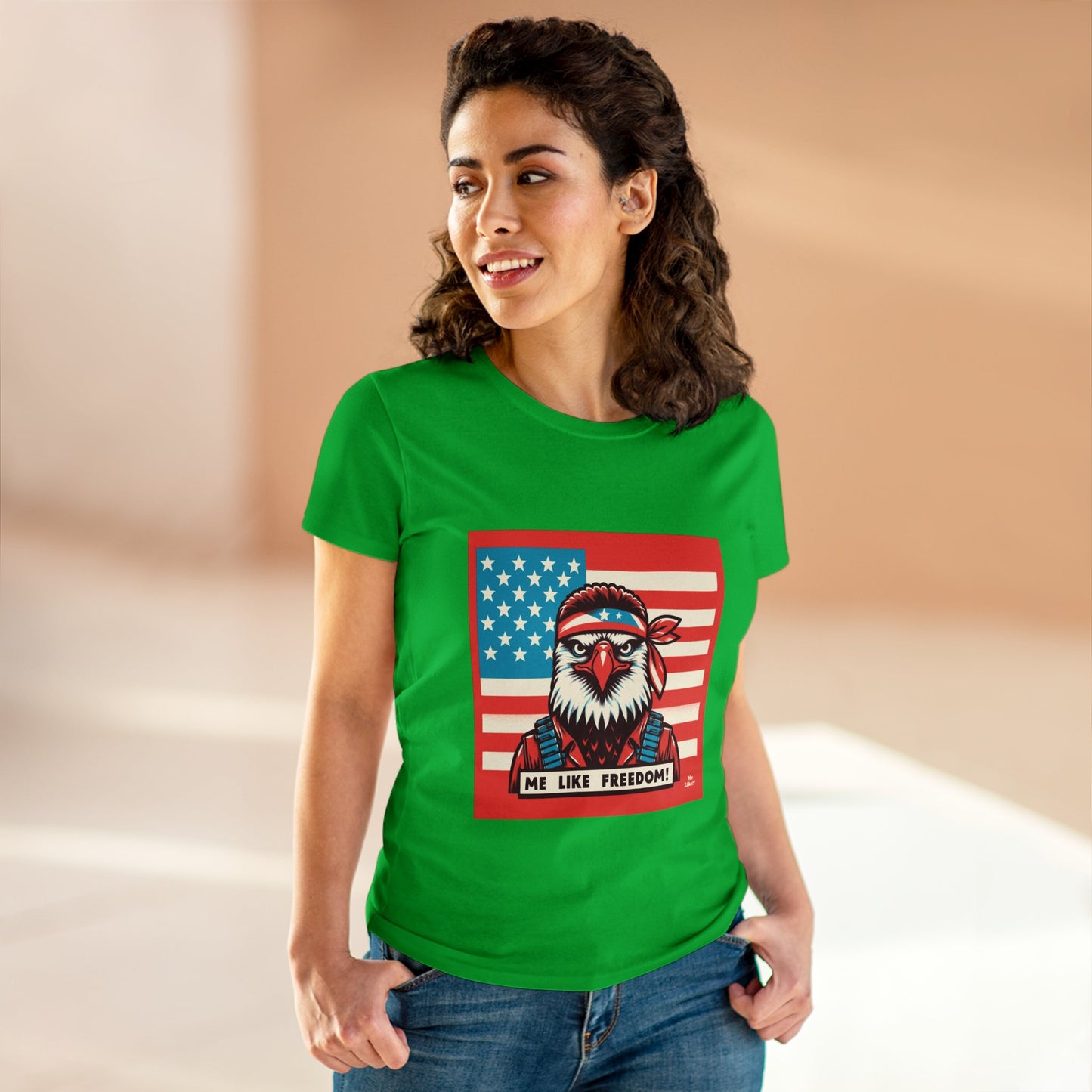 Me Like Freedom! - Women's Heavy Cotton Tee - (Freedom #3)