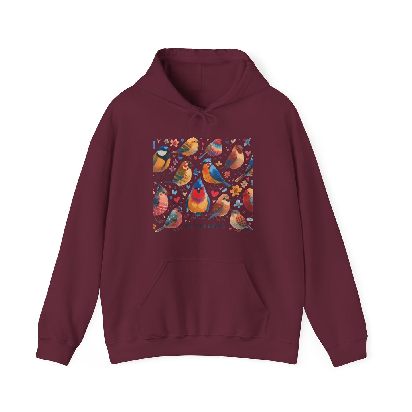 Me Like Birds! - Unisex Hooded Sweatshirt - (Birds #1)