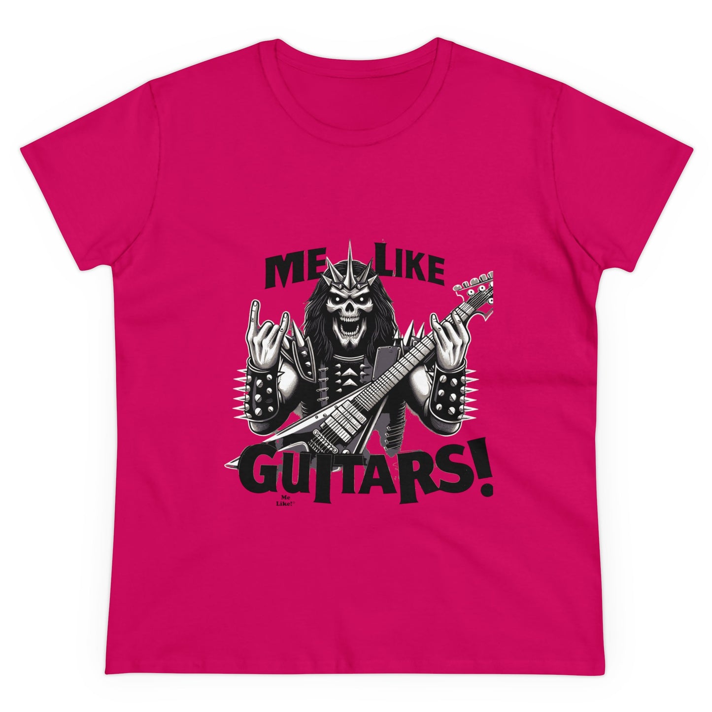 Me Like Guitars! - Women's Cotton Tee - Heavy Metal #1