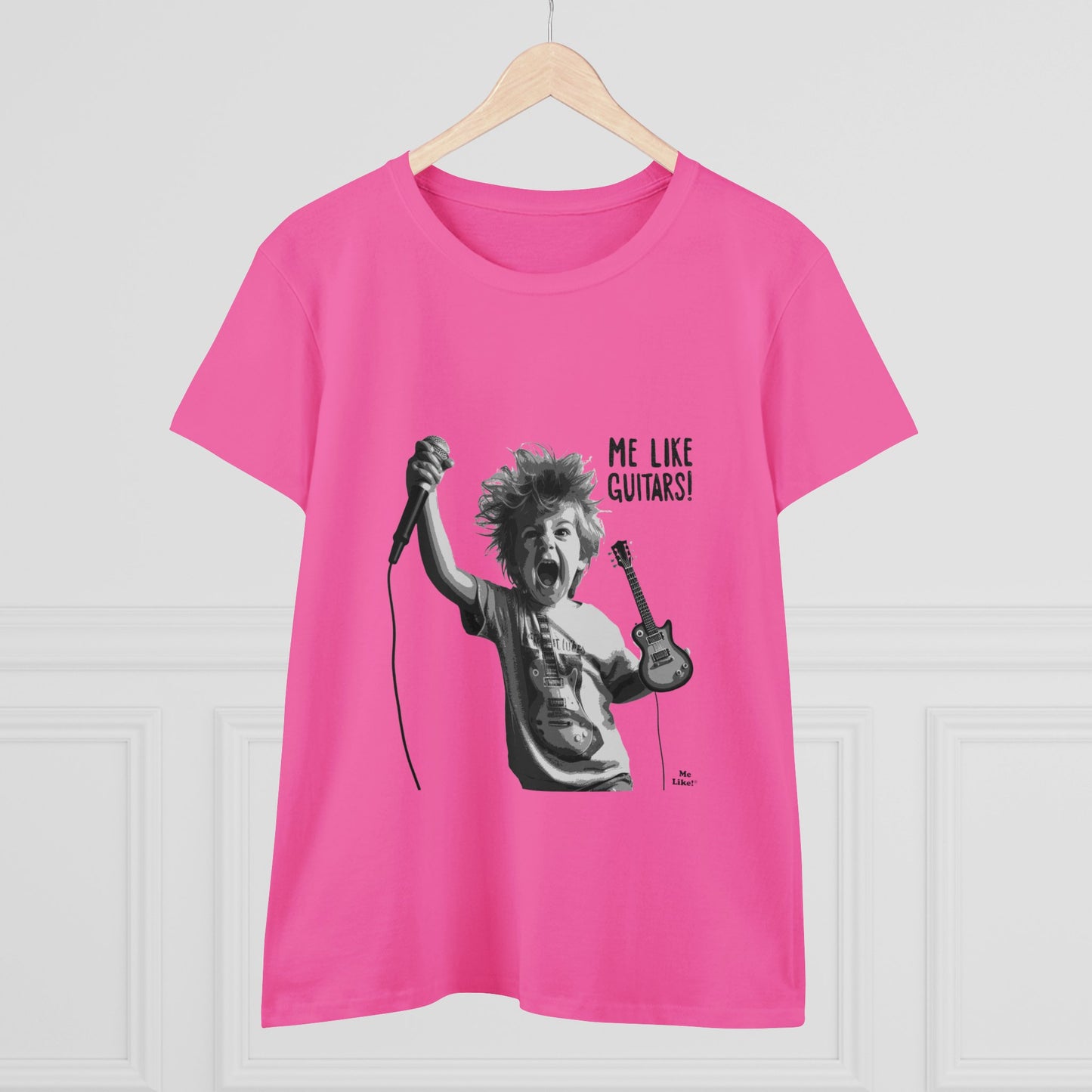 Me Like Guitars! - Women's Cotton Tee - Punk #2