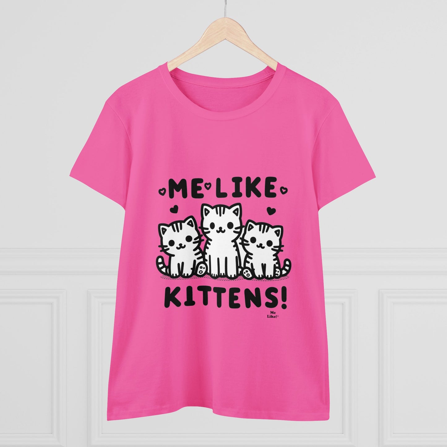 Me Like Kittens! - Women's Heavy Cotton Tee - (#2)