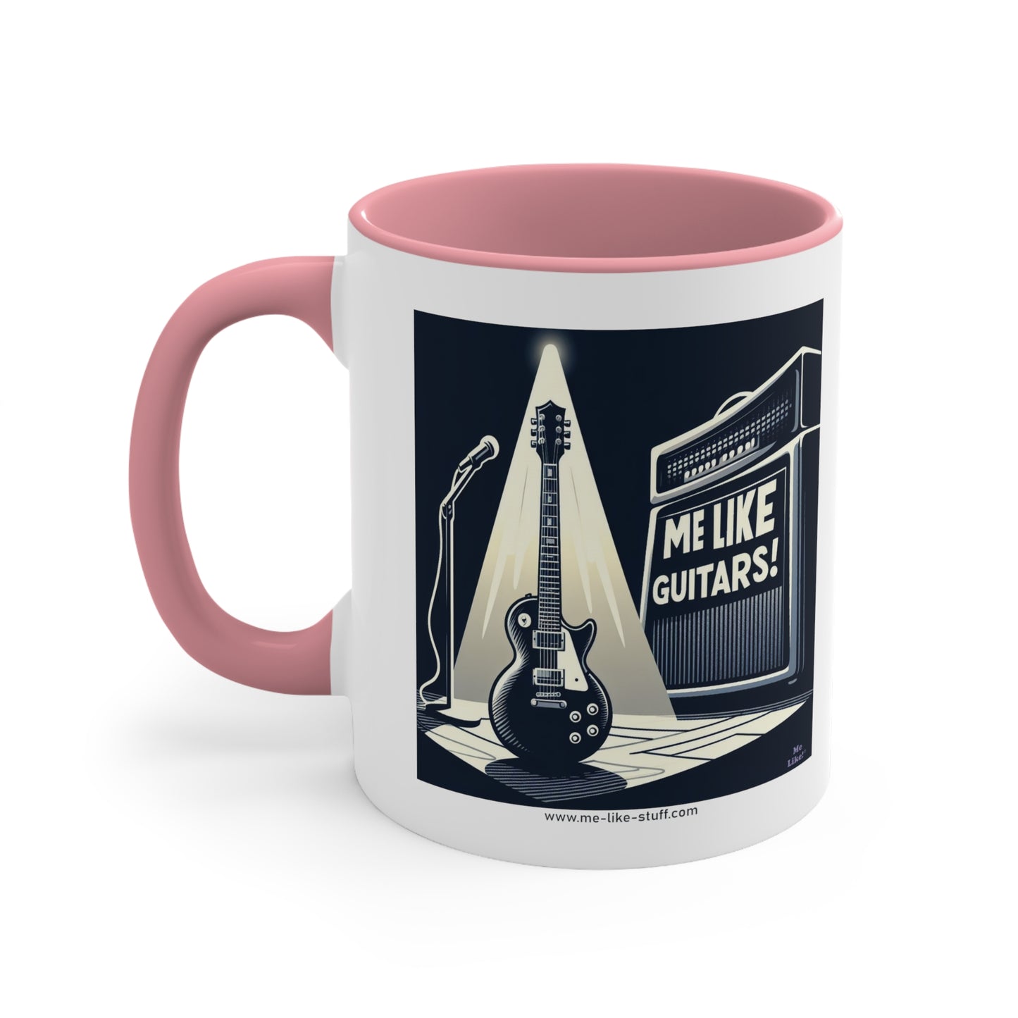 Accent Coffee Mug, 11oz - Me Like Guitars! (Electric #1)