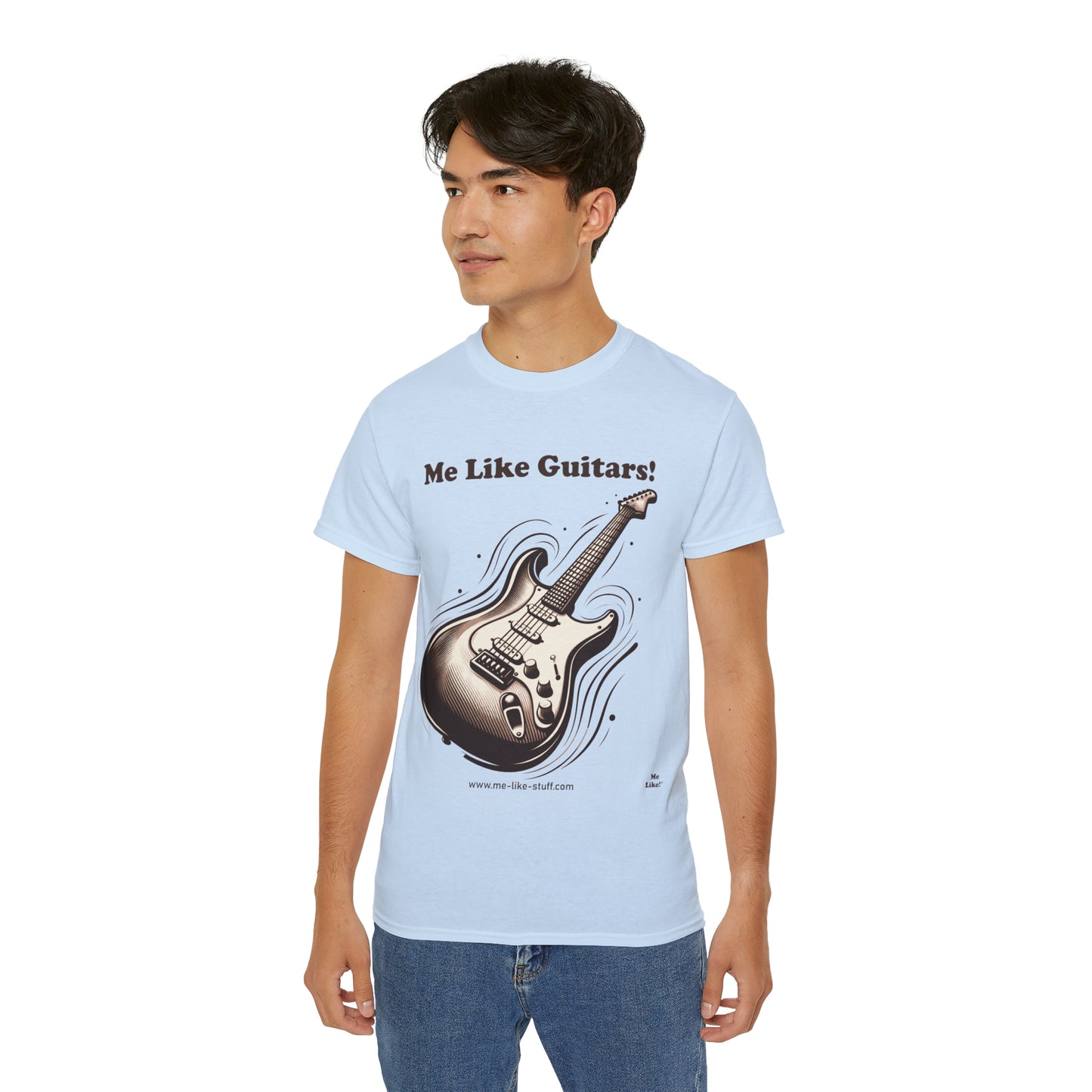 Unisex Ultra Cotton Tee - Me Like Guitars! Electric #3)