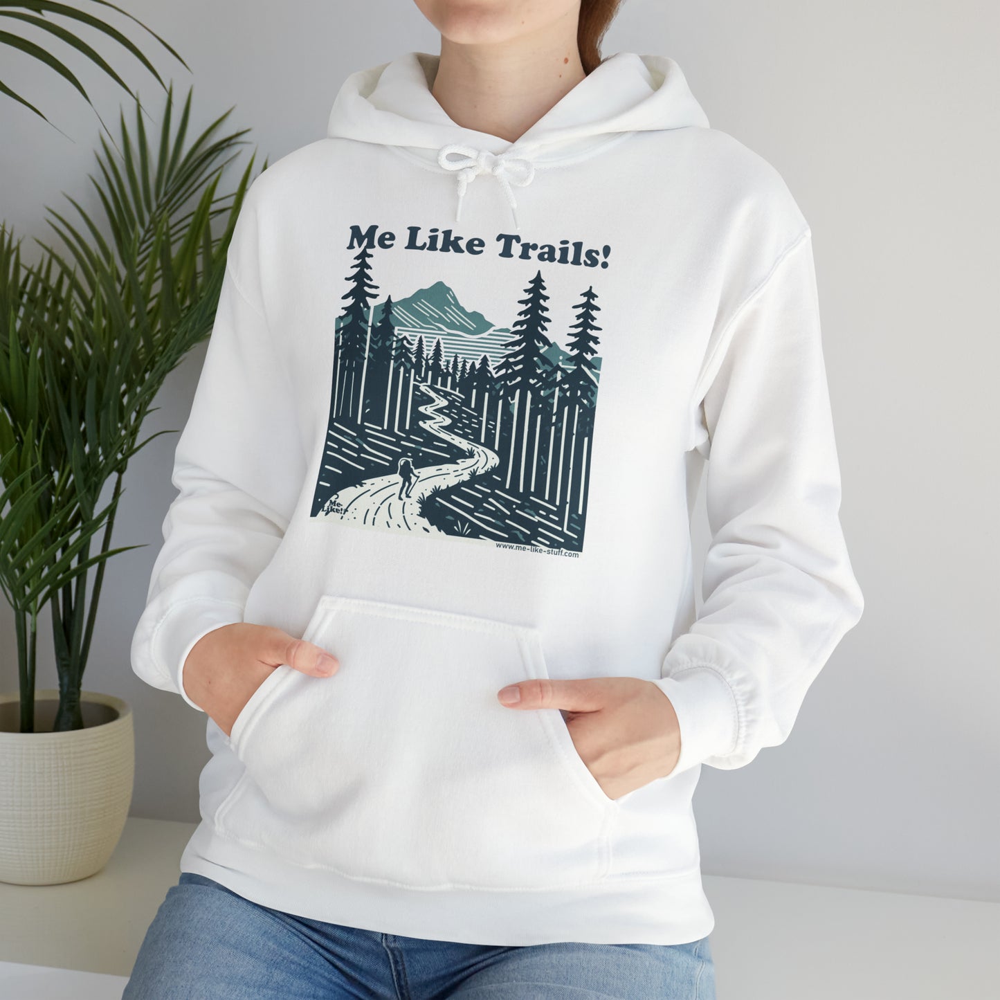 Unisex Heavy Blend™ Hooded Sweatshirt - Me Like Trails! (#2)