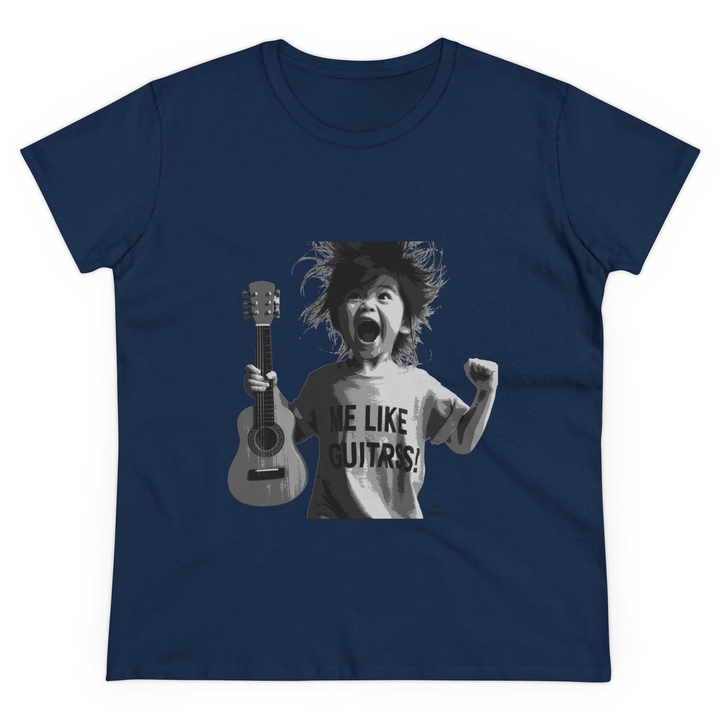 Me Like Guitars! - Women's Cotton Tee - Punk #1