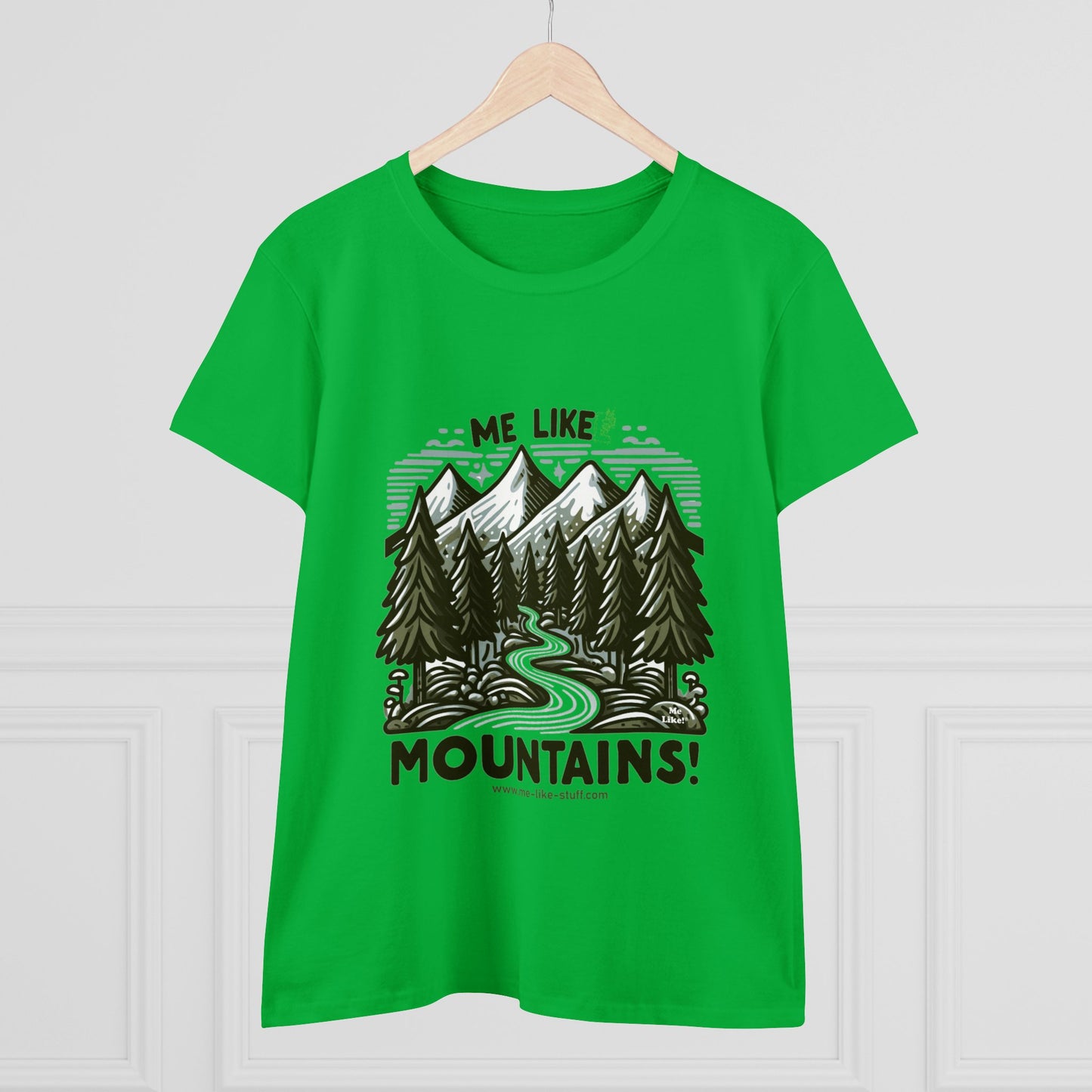 Me Like Mountains! - Women's Heavy Cotton Tee - (#4)