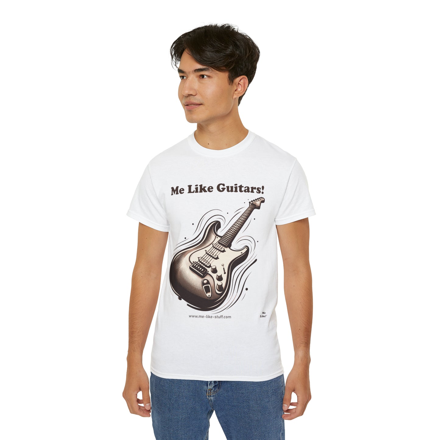 Unisex Ultra Cotton Tee - Me Like Guitars! Electric #3)